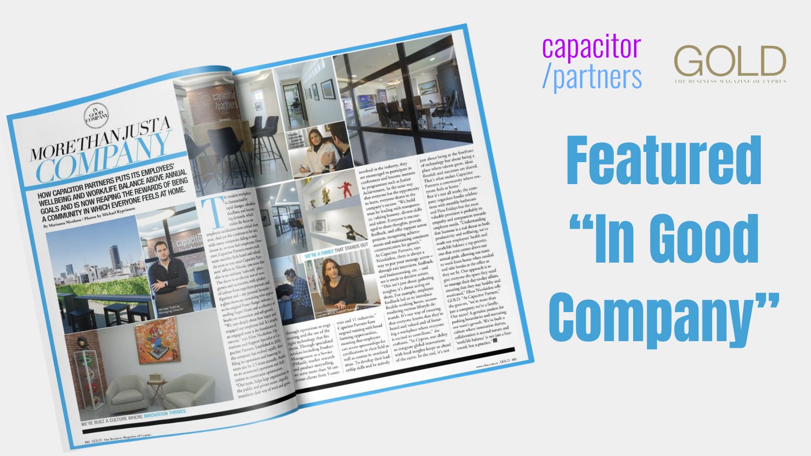 Capacitor Partners - More Than Just A Company (GOLD Magazine Feature)